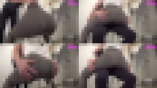 巨乳セクハラ試着室（5）デカ尻ピタパンのまま対面座位で勃起チ●ポ押し付け、 四つん這い尻フェチ動画　サンプル画像1