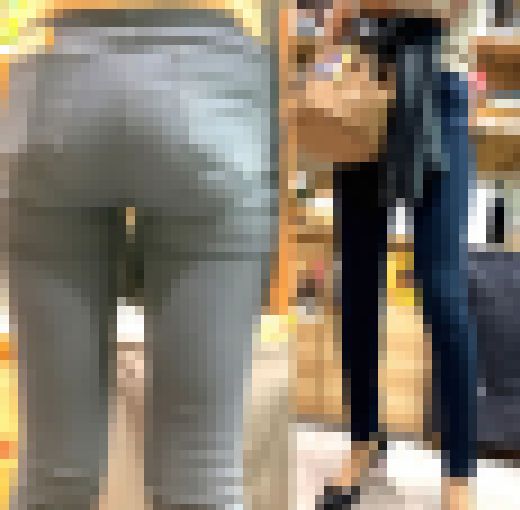 長身スリムで脚長すぎ 超絶モデル体型美女のぴっちり紺スキニー【街中風景081】 サンプル画像2