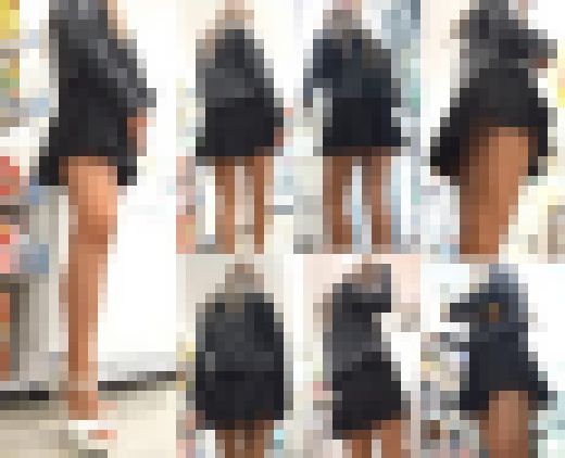 ❦～クソビッチな黒ギャルの喰い込みTバックを逆さ撮り！～❦　サンプル画像2