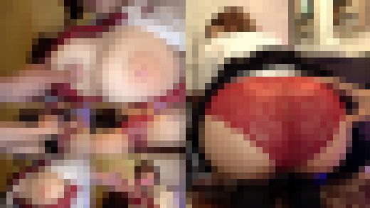 17時間着用【個人撮影】令和6年度卒業予定の赤パンツちゃんとパパ活_お風呂場で短髪巨乳女子とヌルテカプレイも収録　サンプル画像2