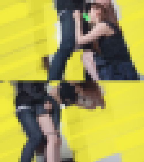【再販セール12/29迄】生意気そうな巨乳J〇を電車で潮吹き！人気のないビルでイラマチオ＆バックから生ハメ中出し！　サンプル画像3