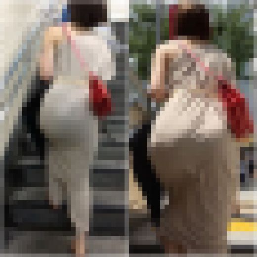 「生地が薄過ぎるマキシ丈ワンピモデル(2名)」　サンプル画像3