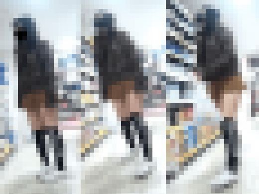 C学年ちゃんプリップリのお尻を逆さ撮り　サンプル画像1