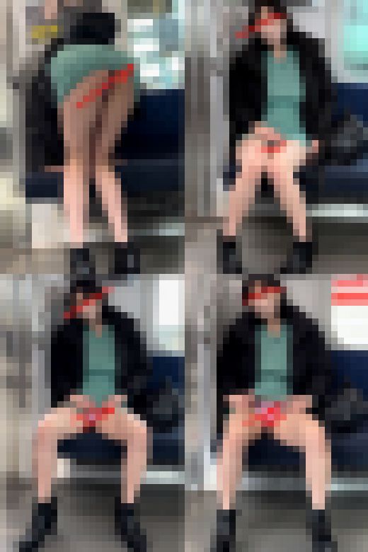 （顔モ無し）ショートカットお姉さんの露出パンチラ☆　サンプル画像2