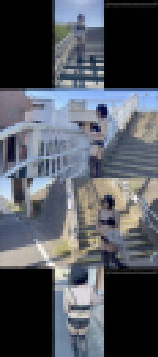 【野外露出】露出狂人妻が住宅街でいきなり脱ぎだしてそのまま立ちバック生中出し　サンプル画像1