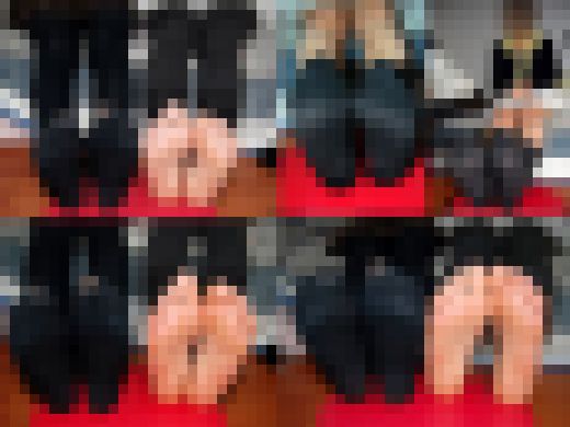 先輩と後輩の香り対決！軍配はどちらに・・！足裏編・3【個撮】　サンプル画像1