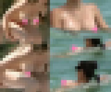 【2本セット品】海水浴場で突然ブラを外して SET9 乳揺れ巨乳 サンプル画像