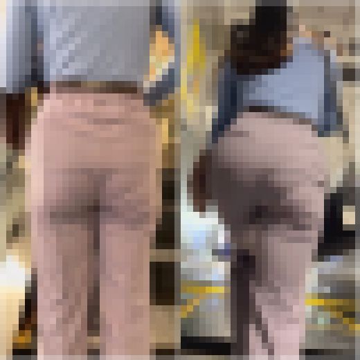 【出社を急ぎ揺らす尻肉！】「美尻スラックスOL２選(2名)」　サンプル画像2