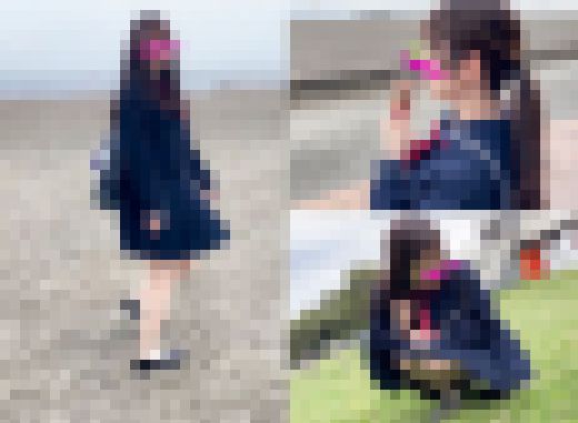 顔出し【個人撮影】紺セーラーのセフレちゃんとのハメ撮り映像_見た目は清純、中身はドビッチ過ぎるので是非ご堪能下さい。　サンプル画像1