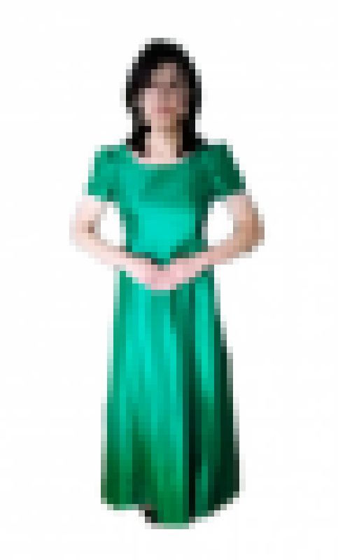 【女装】総サテン生地の女性コーラス用ドレスを着用してオナニー サンプル画像