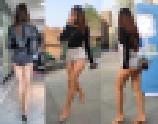 【お尻丸見えなショーパンを穿いたwwエロお姉さん二人を盗撮！！】 サンプル画像