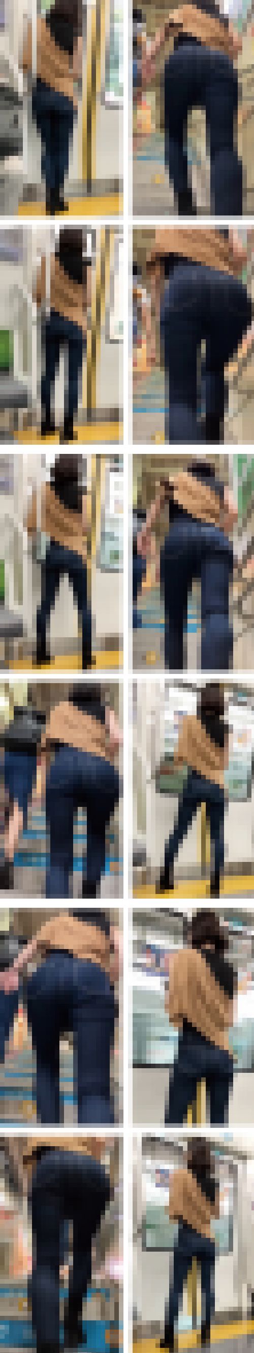 Fad24@スキニーデニム『この階段でのポジショニング…「パン食い競争」ならぬ「クロッチ喰い競争」ですわ！』　サンプル画像2