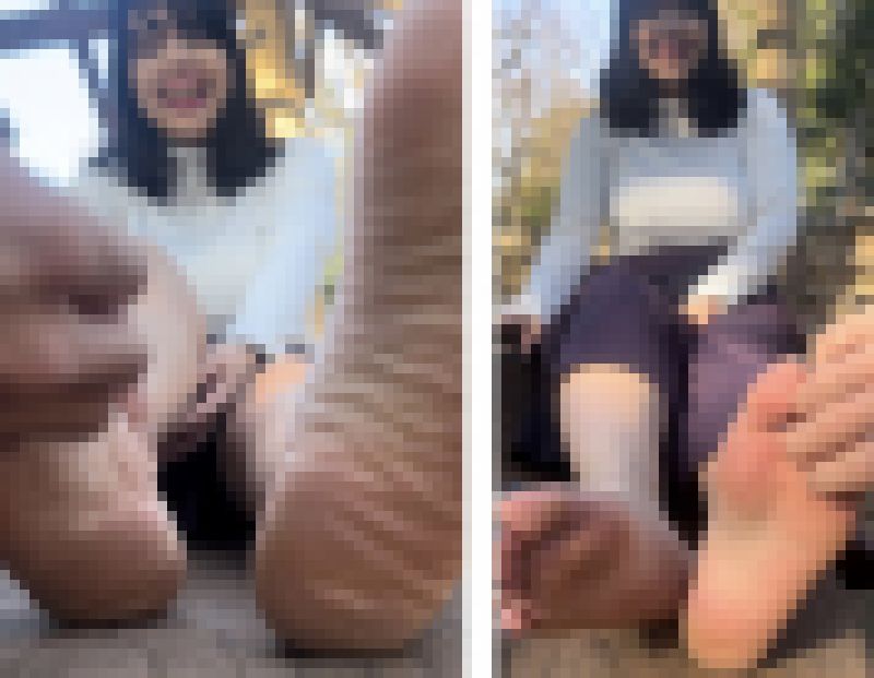 ハーフ巨乳美女Bettyさん、24cm激弱足裏くすぐり！6分57秒 サンプル画像