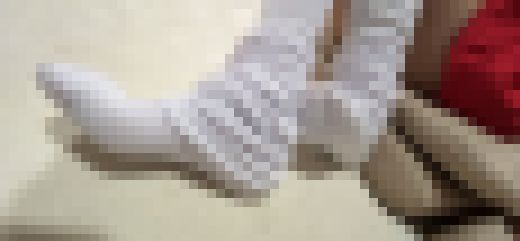 150cmの足汗たっぷりルーズソックスで乳首責めと陰部責め　サンプル画像2