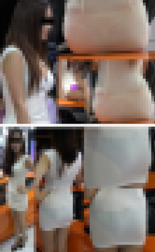 2本セット 透け透けタイトミニのキャンギャルさん v1とv2　サンプル画像3