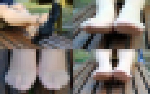 たわわなお胸に、いやらしい香りを放つ可愛いおみ足。むれスト編・1【個撮】　サンプル画像1