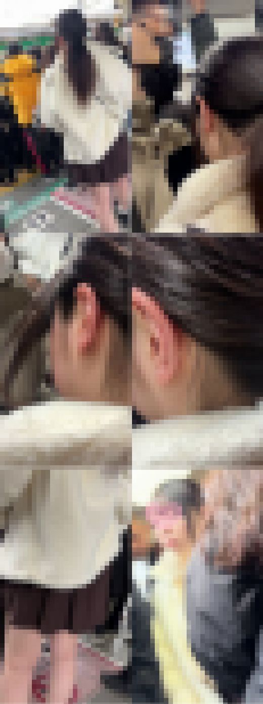 ★特典案内有り★梟の痴漢報告089（朝の最強でミニスカート女子大生に前後から生マン！集団痴漢）　サンプル画像1