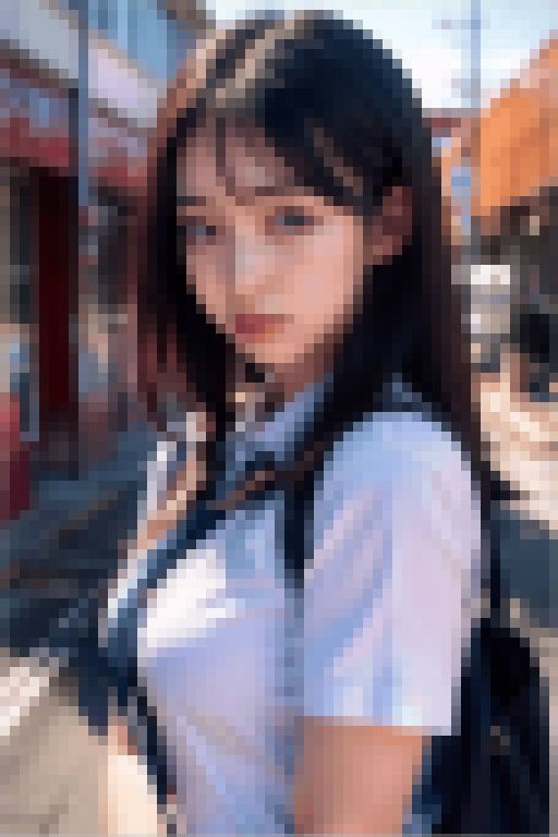 ちょこっと動画「制服女子ぶっかけ編」　サンプル画像1