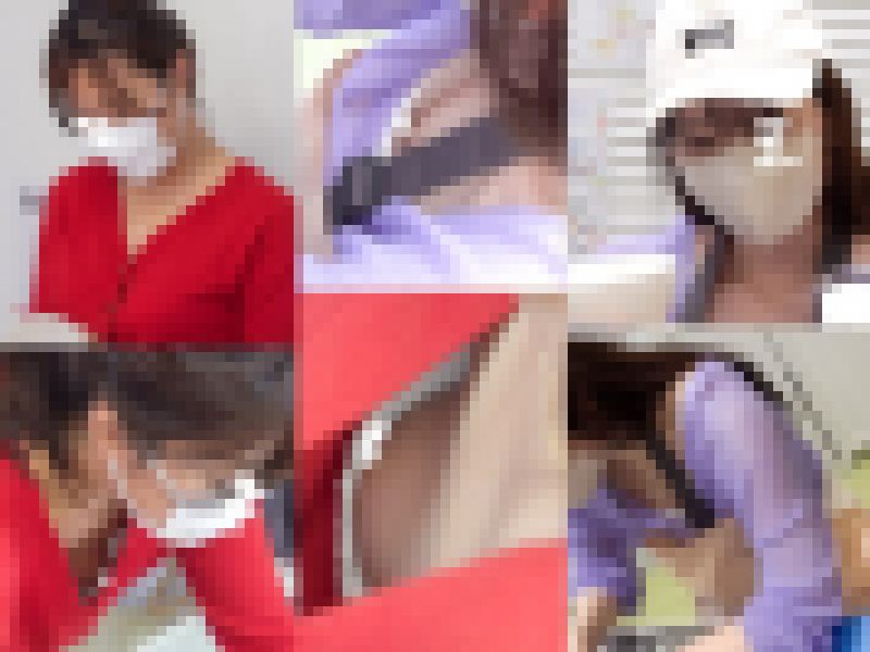 #57【陶芸中の胸チラ】垂れ乳美人ママ浮きブラ＆ギャル若ママのエロ乳首チラ！ サンプル画像