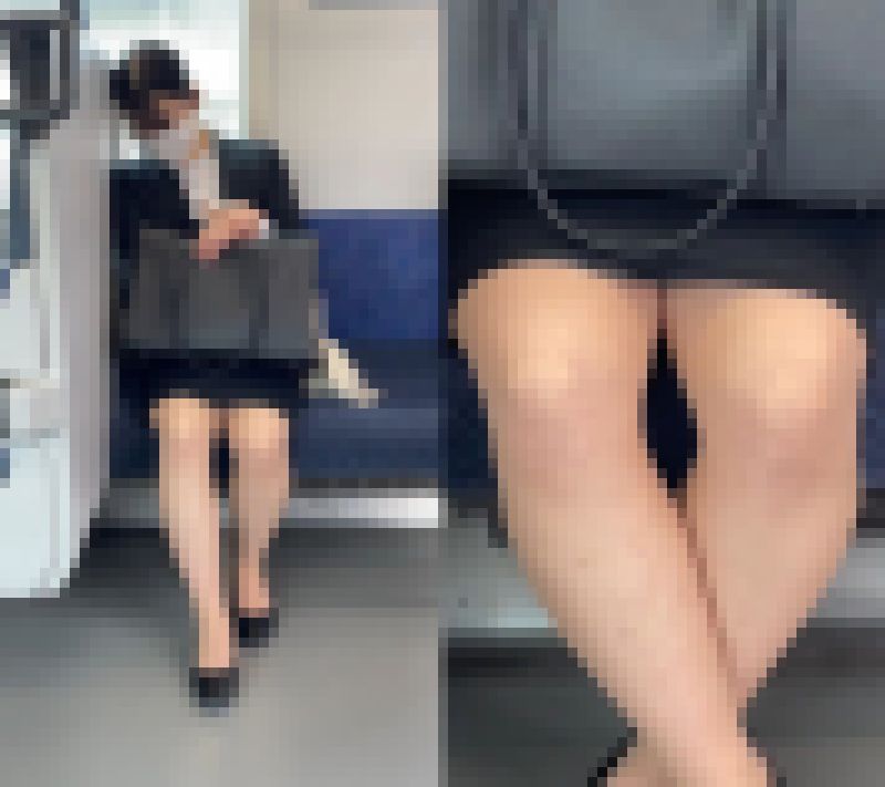 リクルートスーツを着た細身の就活女子を思う存分盗撮 サンプル画像