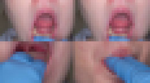 【触診、口腔のダブル羞恥④】シゴデキハーフ美人OLお姉さん。口マ●コをじっくり観察。　サンプル画像3
