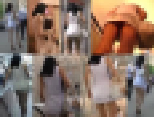 【Tバックパ】超スレンダー絶品美女のタイトミニの真下から喰い込みパンツを盗撮！！　サンプル画像2