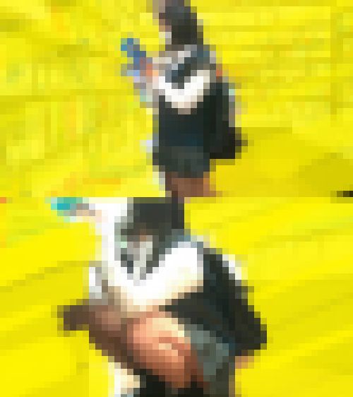 【再販セール3/15迄】黒髪ムチムチJ○をバスでおさわり！激しく抵抗にあいながらもトイレに連れ込みイラマ＆立後背位+種付中出し！　サンプル画像1