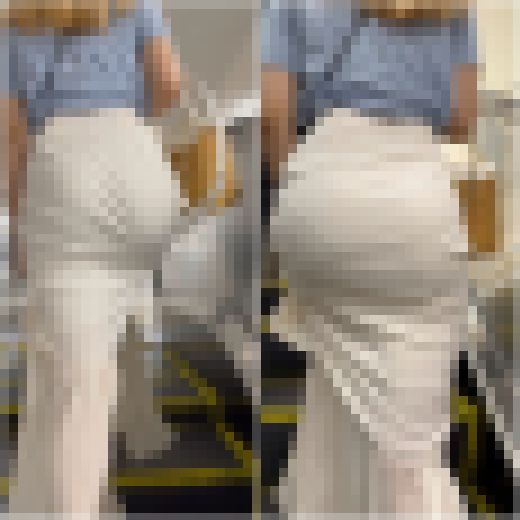 【金髪美容師!】「真っ白マーメイドスカートからは迫力満点な美巨尻(1名)」 サンプル画像2