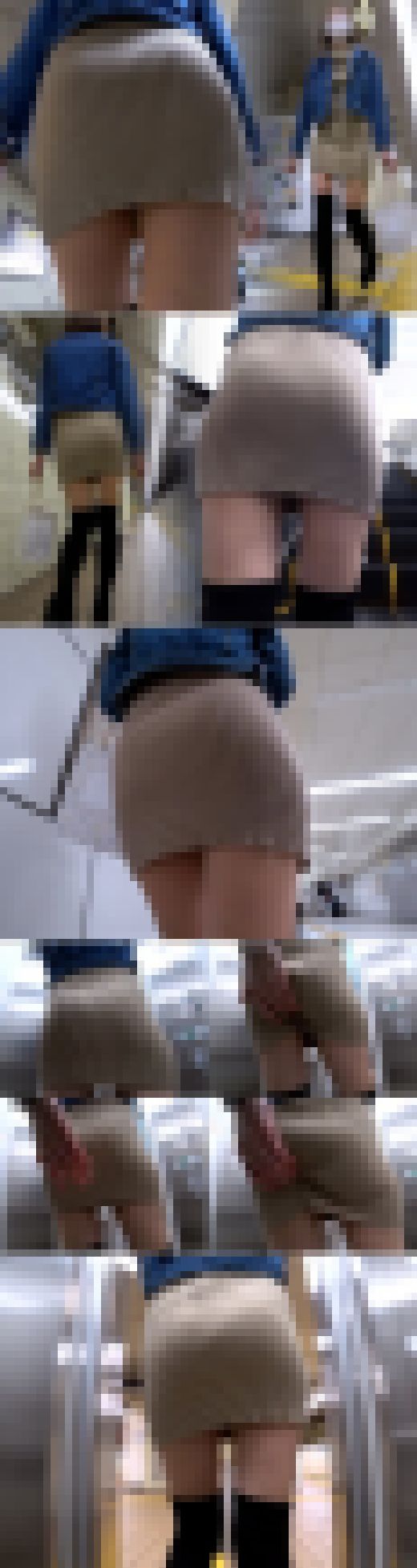 【電車対面ちら見せ☆130】三角ゾーン観察記録/ニーハイ美脚お姉さん！　サンプル画像2