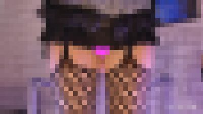 【正面観察】個人撮影 フリフリマイクロミニ＆アミアミTバック　サンプル画像1