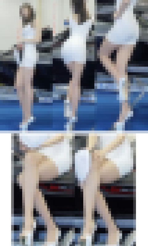 高身長美人のエロすぎるパンスト脚とお尻にチラ見え セット サンプル画像2