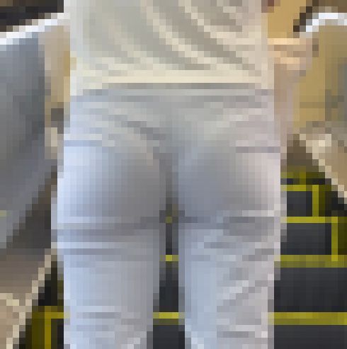 【綺麗に描かれるPライン！】「タイトスラックス姿のアラサーOL(1名)」 サンプル画像