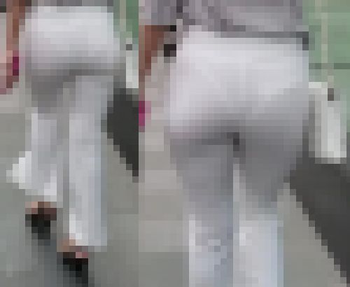 【音あり高画質】透け尻に透けパン美人のプリ尻　サンプル画像3