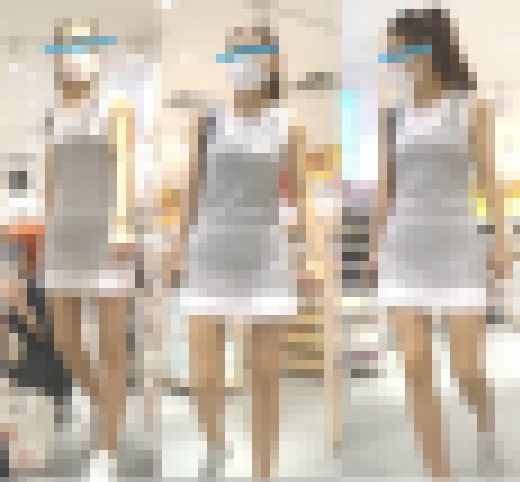 【盗撮！】生地が薄すぎてwwwTバックがバレバレなお姉さんを逆さ撮り！　サンプル画像2