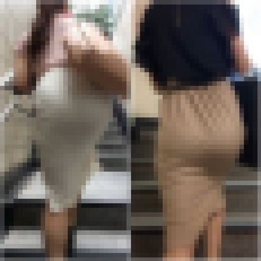 【OLのお手本！】「大迫力のデカ尻を堪能させてくれるタイスカOL(2名)」　サンプル画像1