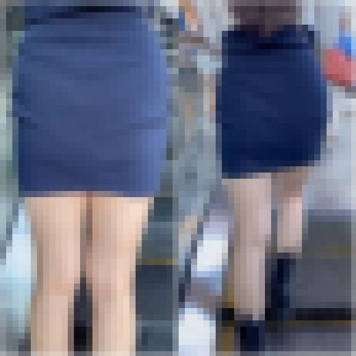 【スベスベ美肌の生足！】「ミニ丈ワンピのモデル達(2名)」　サンプル画像3