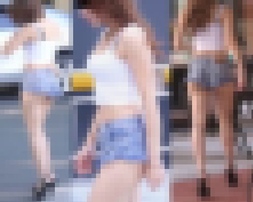 【音あり高画質】超美脚の強烈はみ尻美人！　サンプル画像3