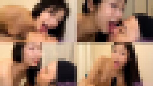 【舌フェチ唾フェチ】滝ゆいなのエロ長い舌でたっぷり顔舐め鼻舐め＆手コキプレイ　サンプル画像1
