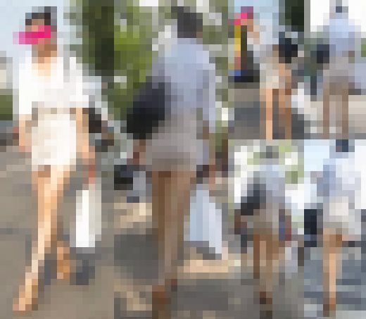 【スレンダー過ぎるOLお姉さんをタクシーに乗る込む瞬間まで粘着してww逆さ撮り！】　サンプル画像1