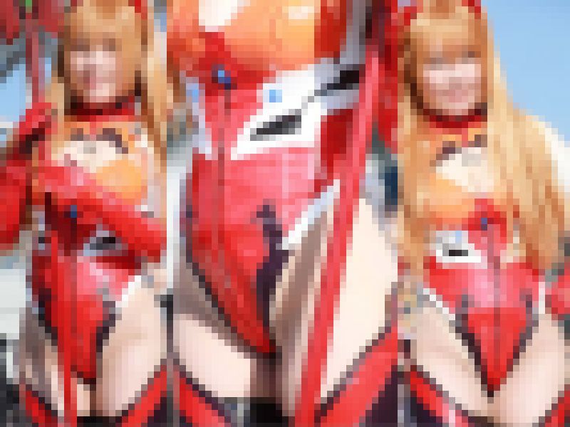 【フェチ動画】有●架純似の超美人コスプレイヤームチムチ鼠蹊部に食い込むハイレグのEVA惣流・アスカ・ラングレー サンプル画像
