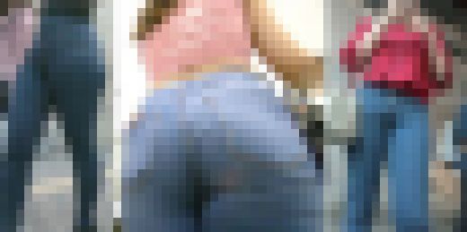 エロ尻デニムスキニーお姉さん３連続【過去3作セット】202404-1　サンプル画像1