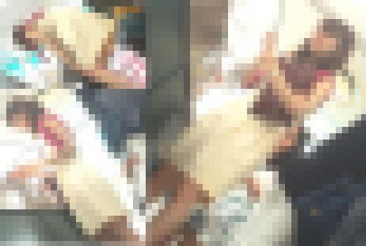 お姉さん喰い込み過ぎて具がハミ出てますよ！！　サンプル画像1