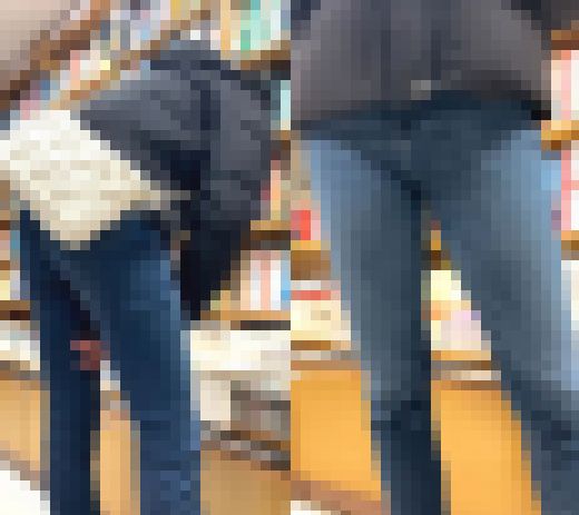 理想的なスキニーの最高の瞬間を捉えまくり!! 突き出し尻に太腿を這う手 フロントショットも盛りだくさん!!【街中風景095】　サンプル画像2