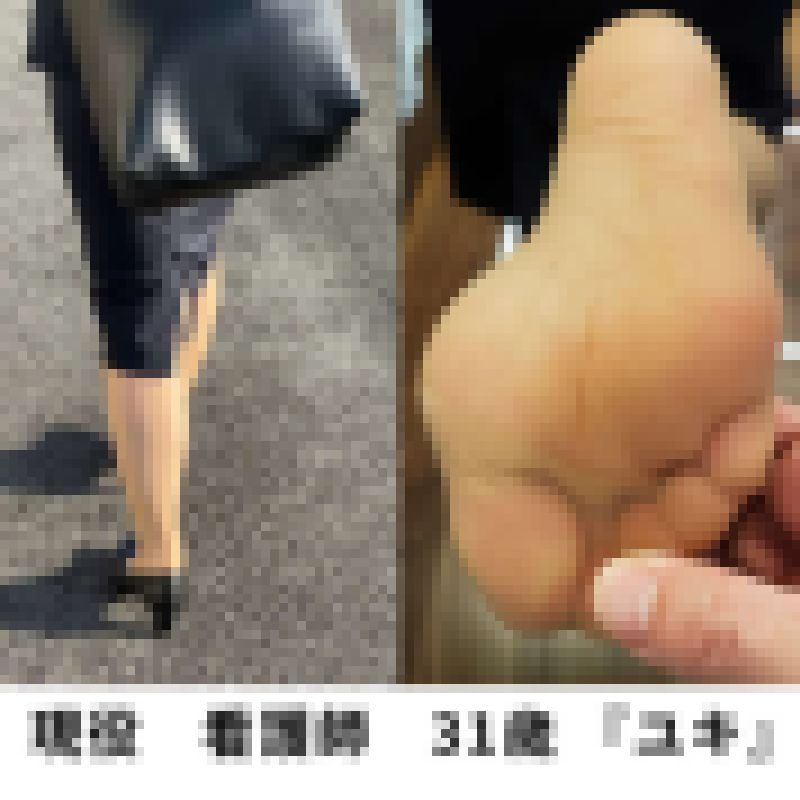 現役看護師　パンスト　ローション足コキ「 31歳　ユキ 」 サンプル画像