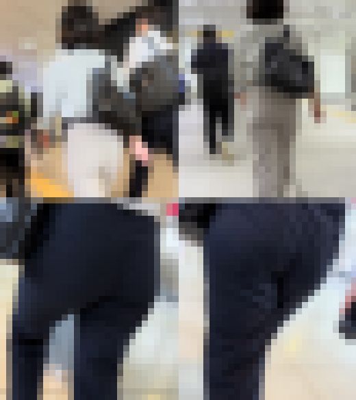 歩行記録0149「食い込みぷりケツOLと歩いてみた」(4名)　サンプル画像2