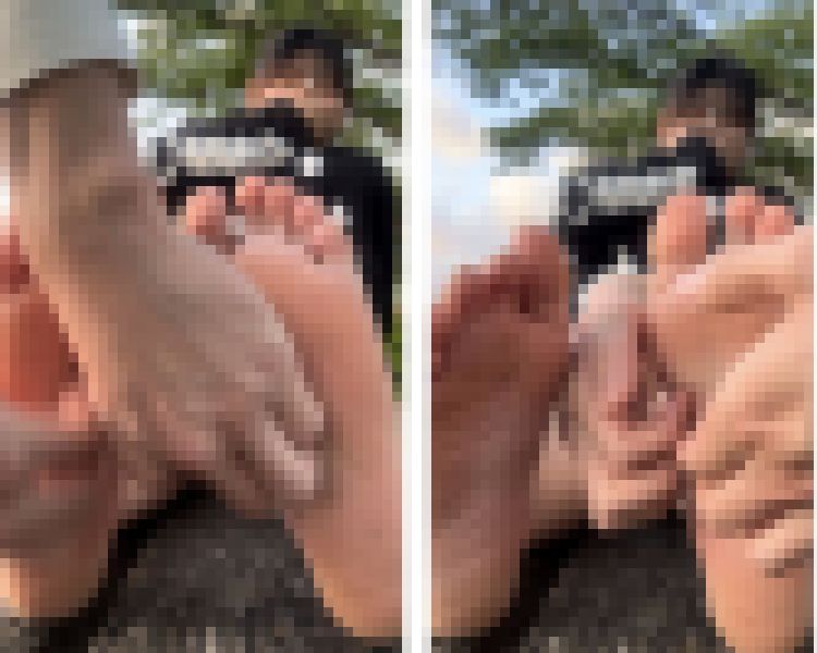 巨乳美女24.5cm弱足裏、膝くすぐり！7分15秒 サンプル画像