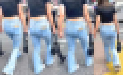 色白ワガママ巨尻！パッツンデニムの中で肉厚ヒップをムニュらせTバックで男を誘惑! 下品なスキニーデニム小娘 編　サンプル画像3