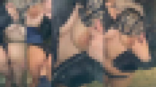 【街撮り】エロい体してますね～　ゲーセンプリクラ～トイレでデカパイ撮り～ パンチラ ぷりケツTバック＆巨乳　サンプル画像3