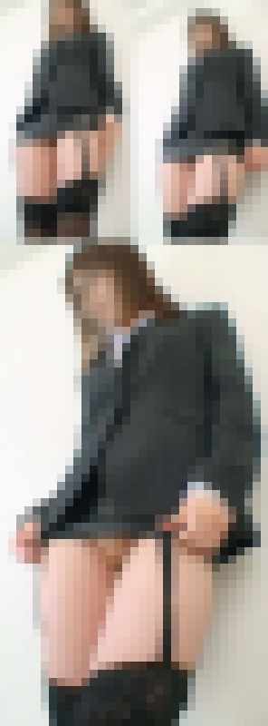 【フェチ動画】レザーのミニスカボディコンの国宝級太ももと圧倒的桃尻！166cmのセミロングの美人OL撮影^^;約16分！　サンプル画像1