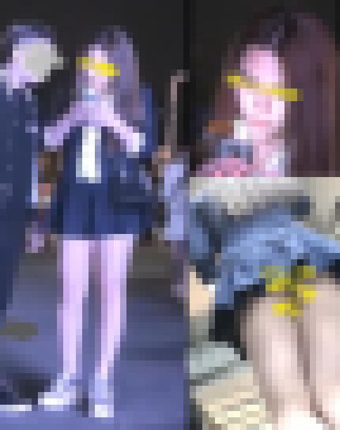 【盗撮！】むっちむちお姉さんのお尻を粘着してパンチラ逆さ撮り！！ サンプル画像